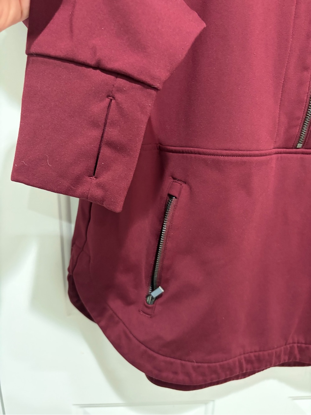 Women’s Lou&Grey Half-Zip Pullover - Burgundy, Cabincore, Medium - Picture 4 of 6